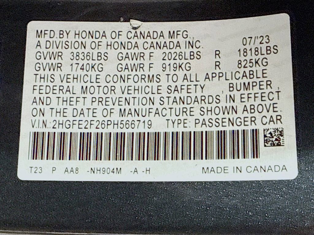 Certified 2023 Honda Civic LX image 41
