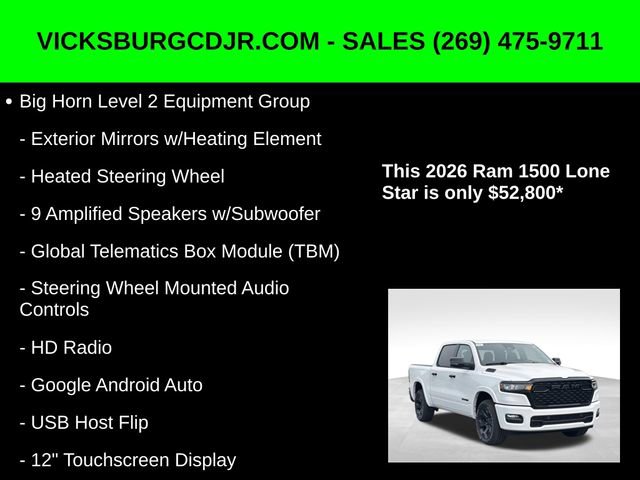 New 2026 RAM 1500 4x4 Crew Cab image 27