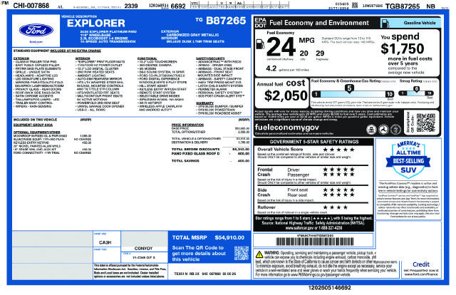 Used 2026 Ford Explorer Platinum RWD image 7