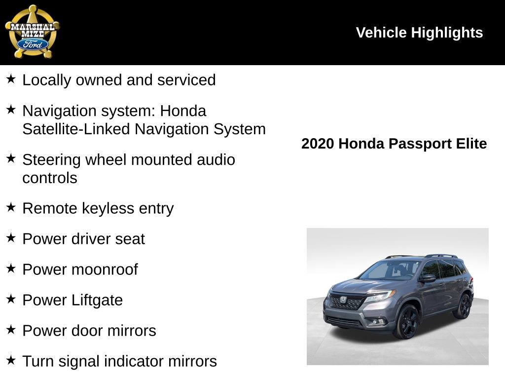Used 2020 Honda Passport Elite image 2