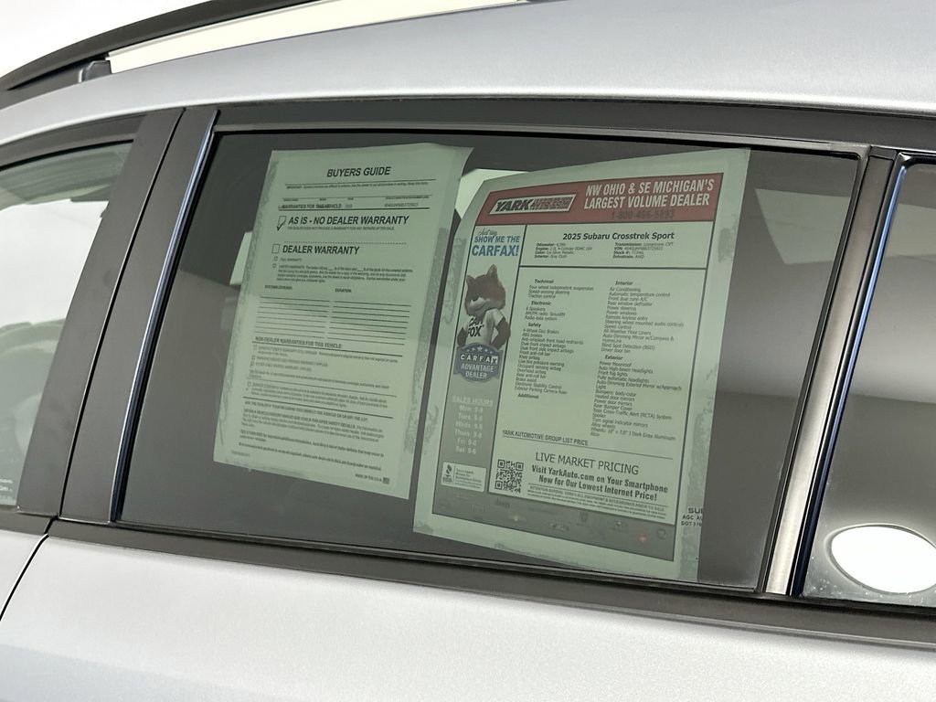 Certified 2025 Subaru Crosstrek 2.5i Sport w/ Crosstrek Mirror Package AWD/4WD image 13