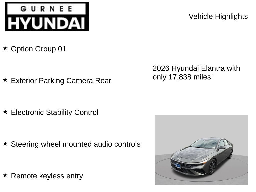 Certified 2026 Hyundai Elantra SEL Sport Premium FWD image 7