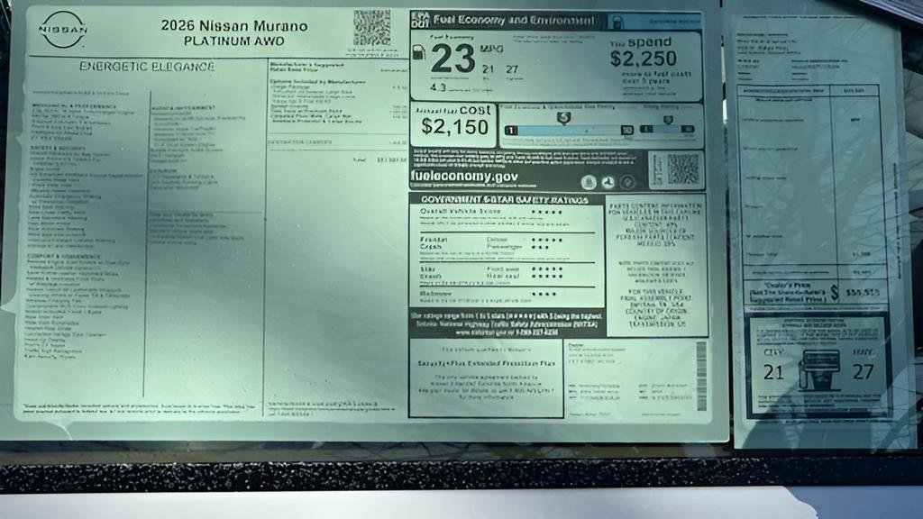 New 2026 Nissan Murano Platinum w/ Cargo Package image 8