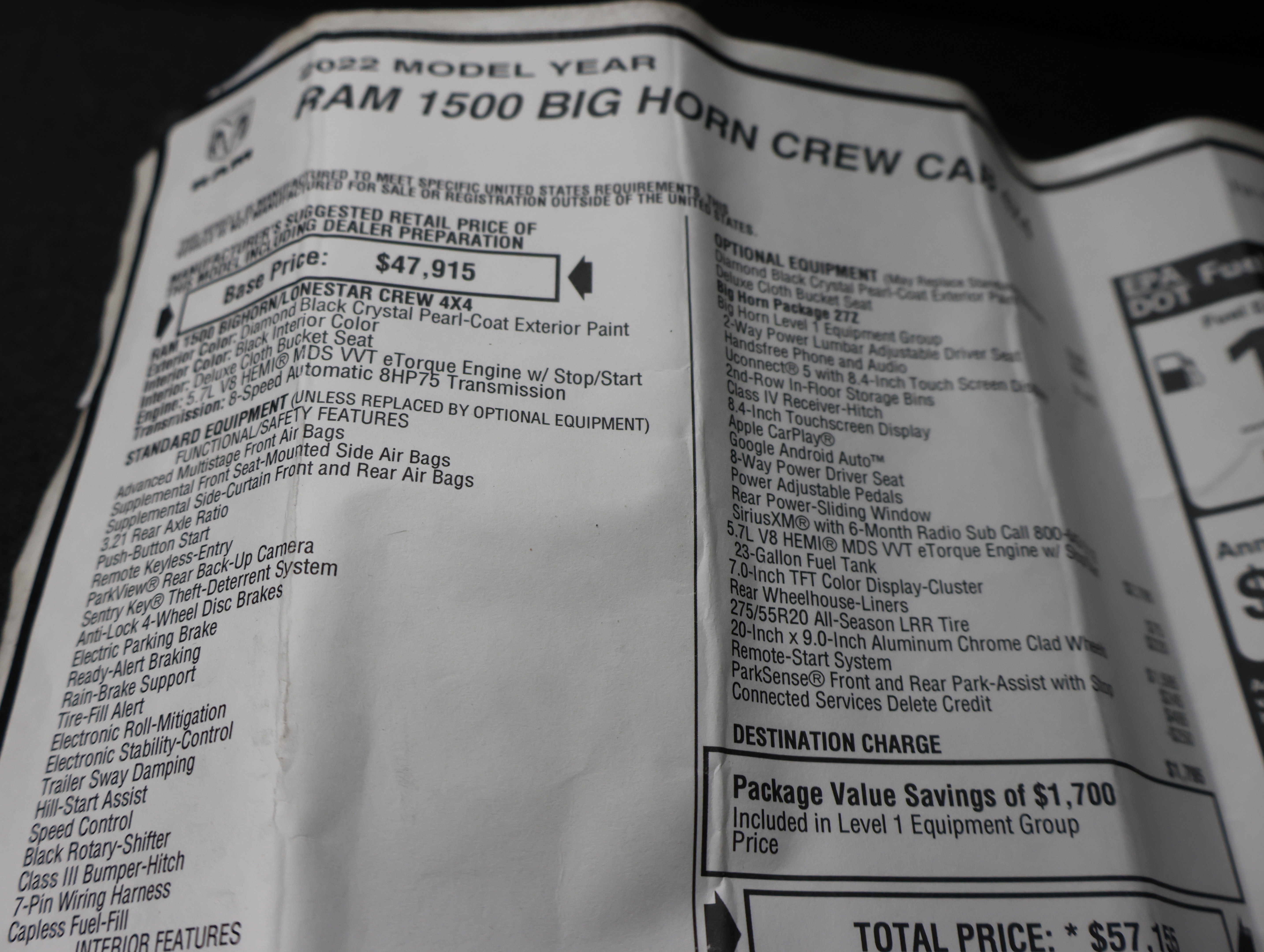 Used 2022 RAM 1500 Big Horn AWD/4WD image 57