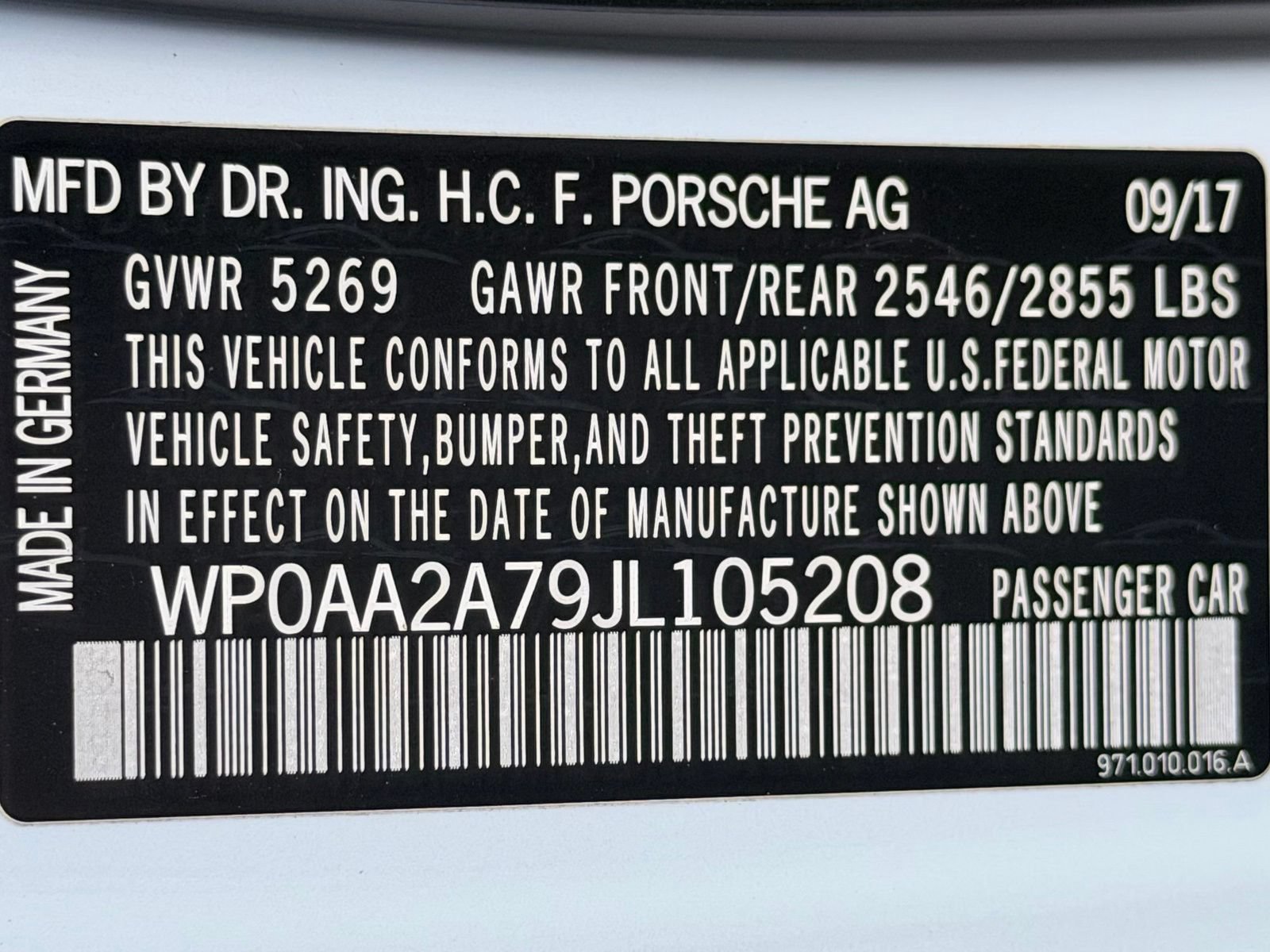 Used 2018 Porsche Panamera w/ Premium Package Plus RWD image 49