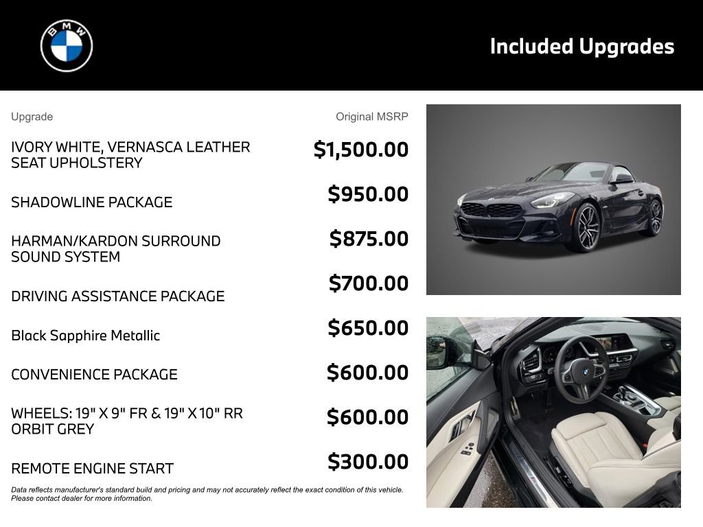 New 2026 BMW Z4 sDrive30i w/ Shadowloine Package image 4