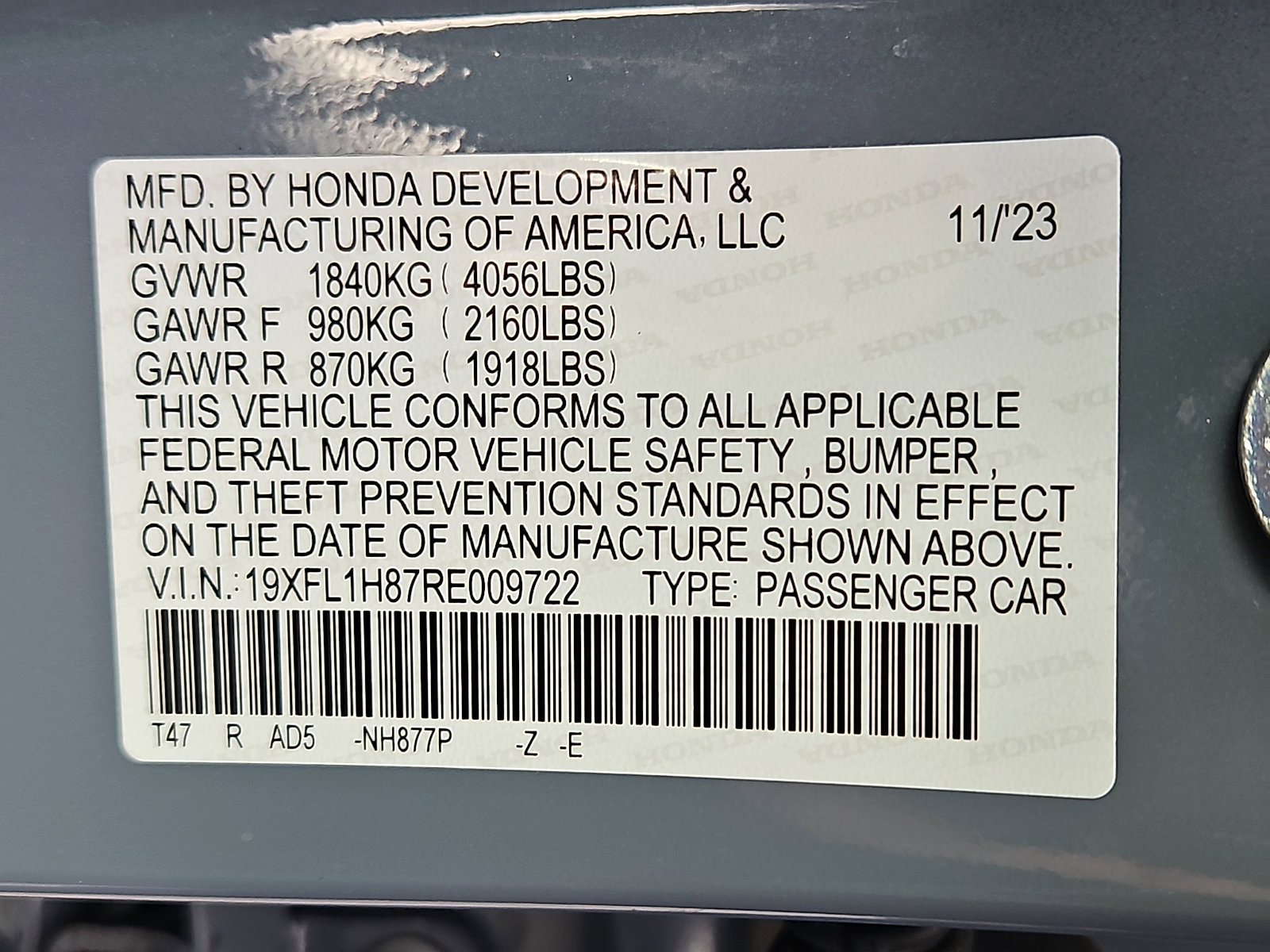 Certified 2024 Honda Civic Sport Touring image 27