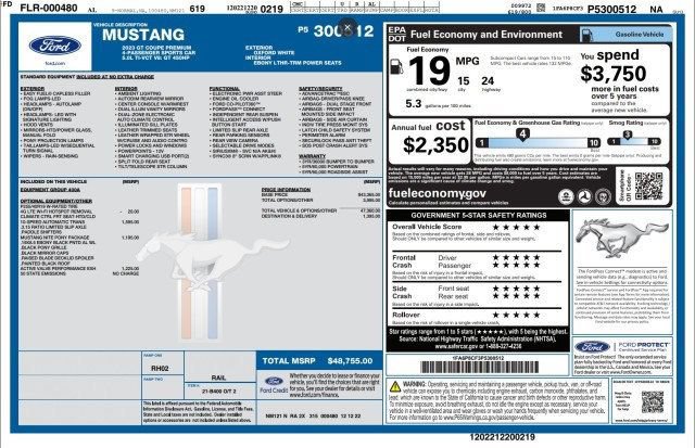Used 2023 Ford Mustang GT Premium w/ Mustang Nite Pony Package RWD image 21