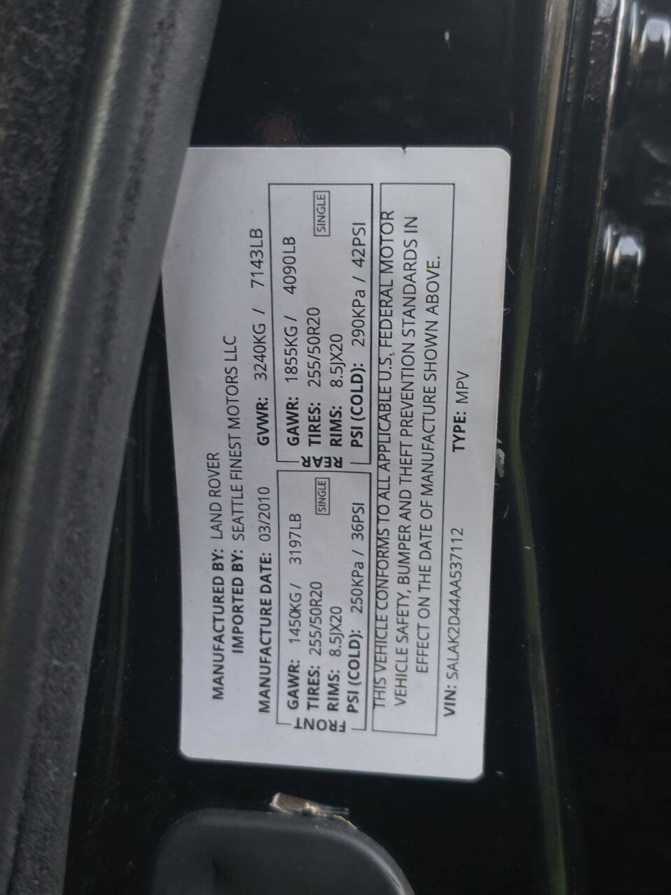 Used 2010 Land Rover LR4 HSE LUX AWD/4WD image 78