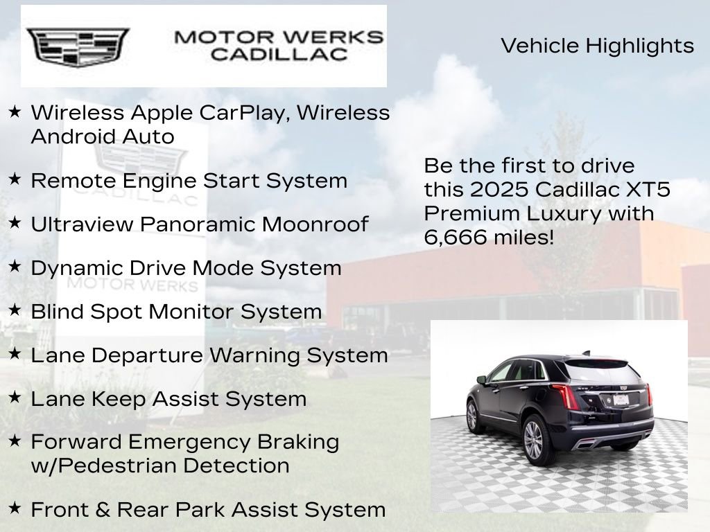 Certified 2025 Cadillac XT5 Premium Luxury w/ LPO, Floor Liner Package image 14