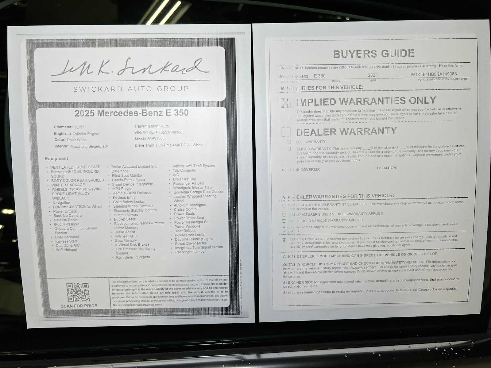 Used 2025 Mercedes-Benz E 350 4MATIC Sedan image 40