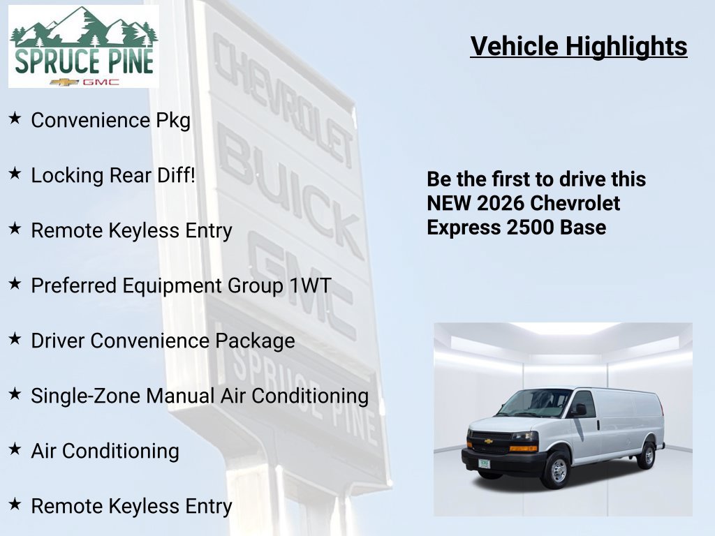 New 2026 Chevrolet Express 2500 Extended w/ Driver Convenience Package RWD image 5