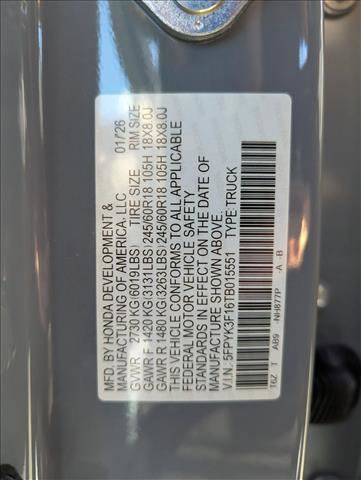 New 2026 Honda Ridgeline Sport image 17
