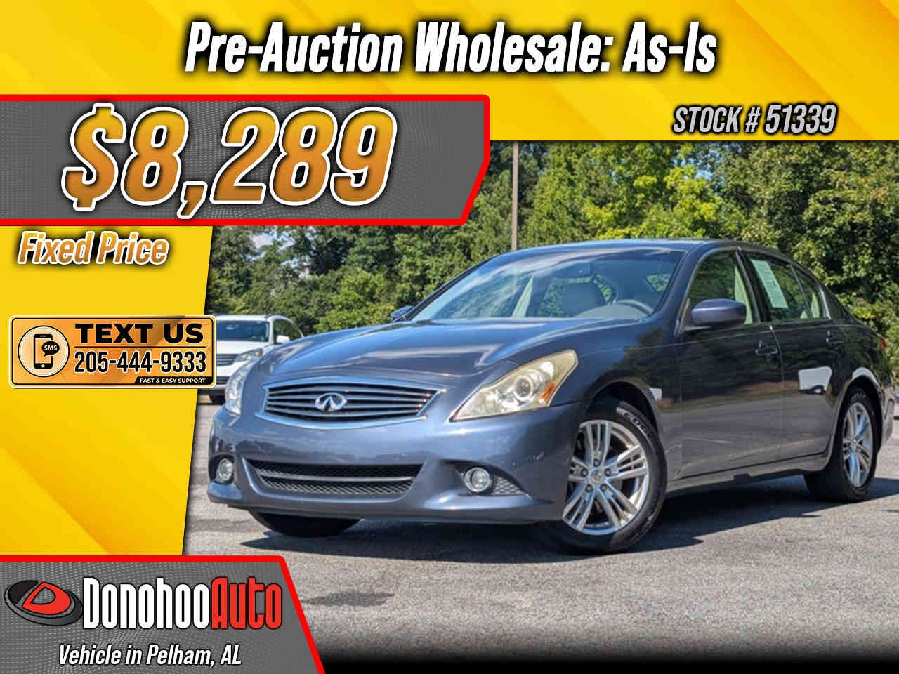 Used 2012 INFINITI G25 Journey