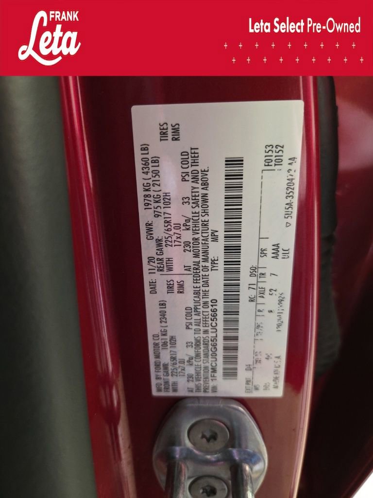 Used 2020 Ford Escape SE FWD image 25