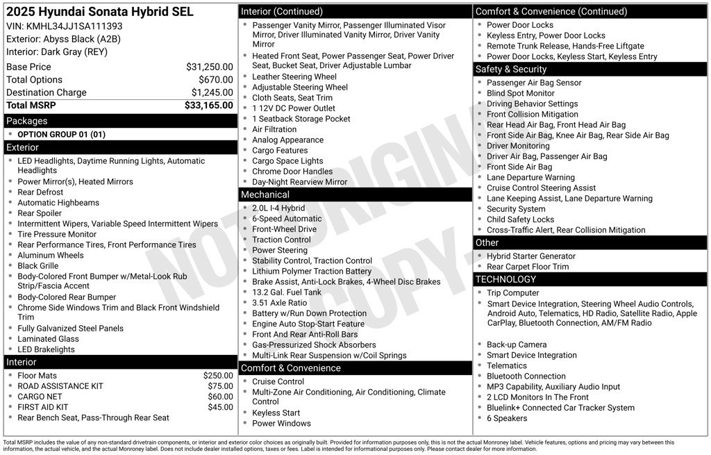 Used 2025 Hyundai Sonata SEL FWD image 12