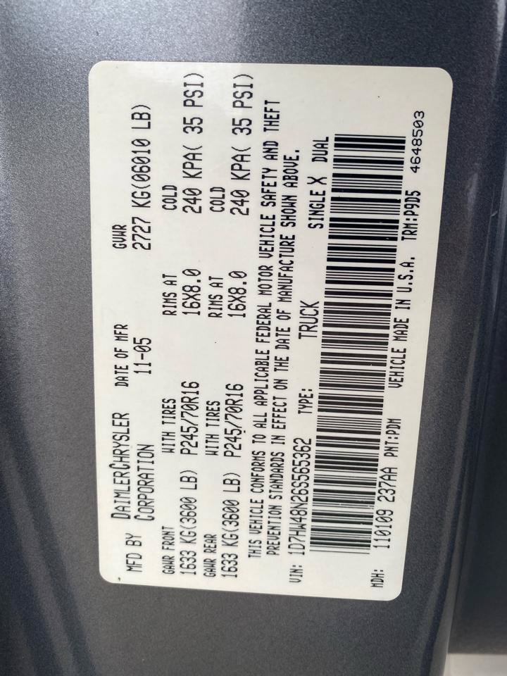 Used 2006 Dodge Dakota SLT AWD/4WD image 21