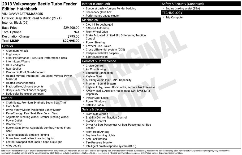 Used 2013 Volkswagen Beetle Turbo FWD image 5