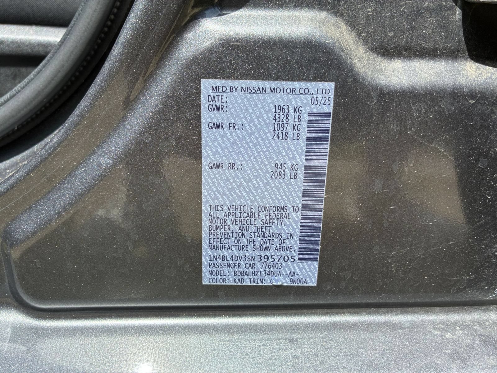 Used 2025 Nissan Altima 2.5 SV FWD image 27