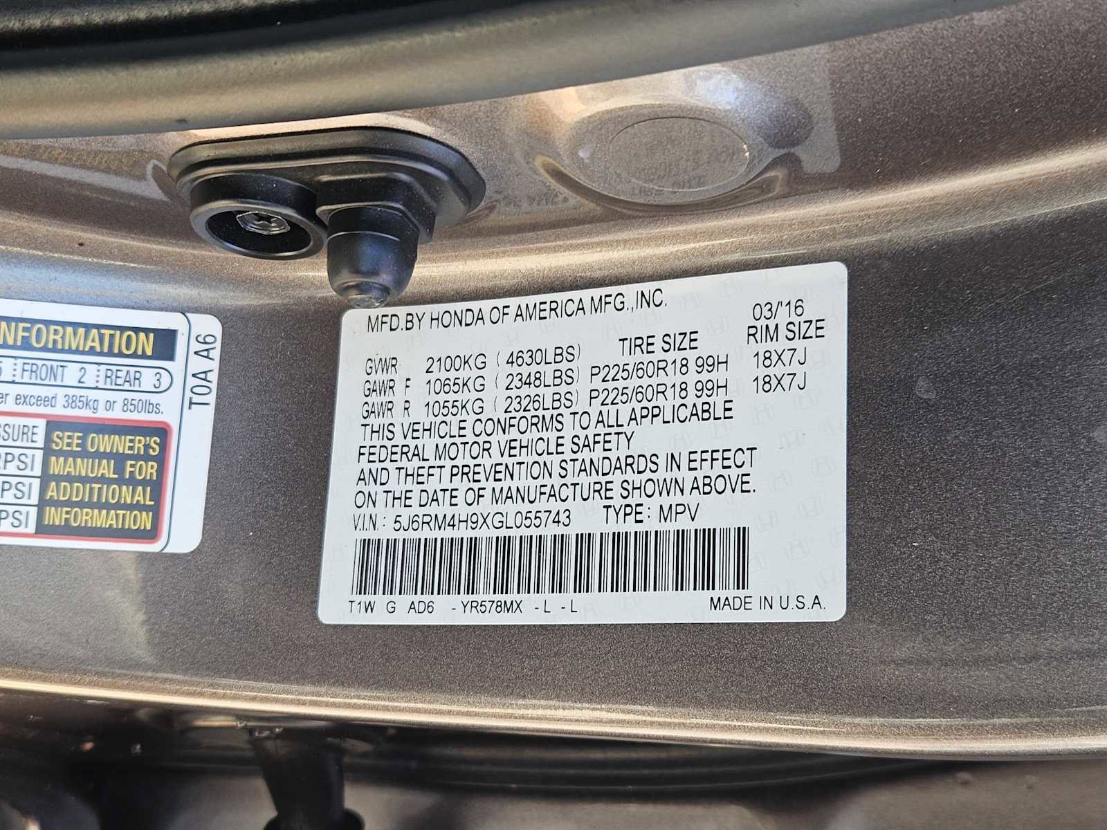 Used 2016 Honda CR-V Touring image 32