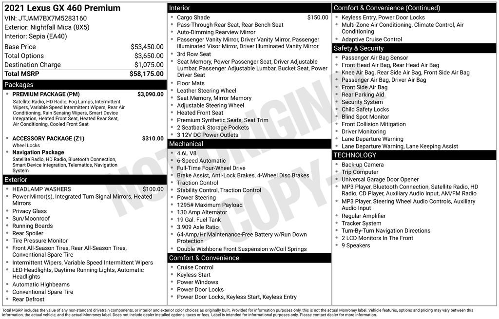 Used 2021 Lexus GX 460 Premium w/ Premium Package image 15