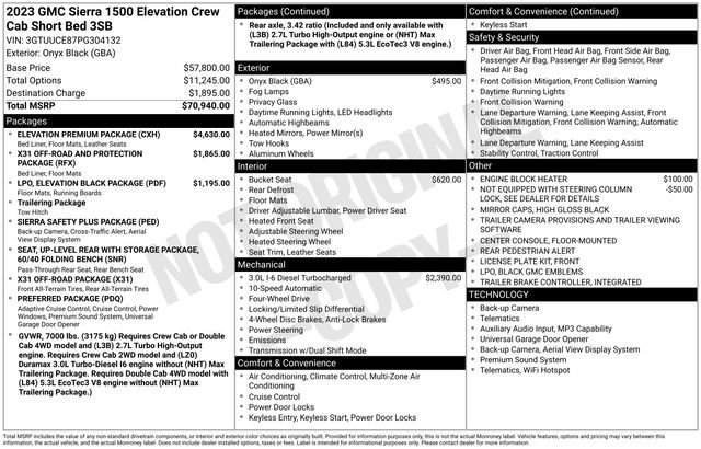 Used 2023 GMC Sierra 1500 Elevation AWD/4WD image 21