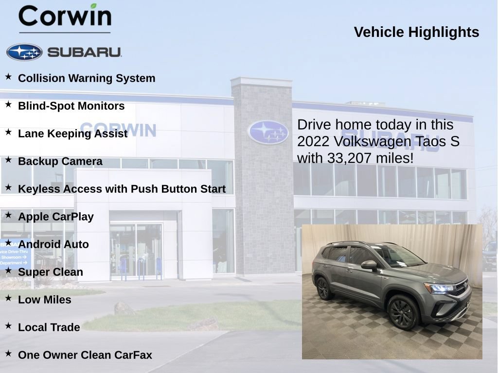 Used 2022 Volkswagen Taos S AWD/4WD image 6