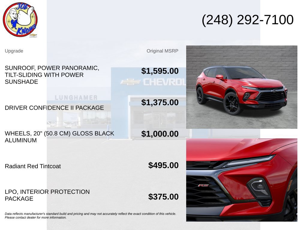 New 2026 Chevrolet Blazer RS w/ Driver Confidence II Package AWD/4WD image 5