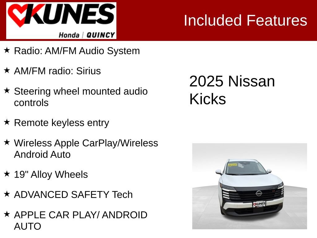 Used 2025 Nissan Kicks SR FWD image 2
