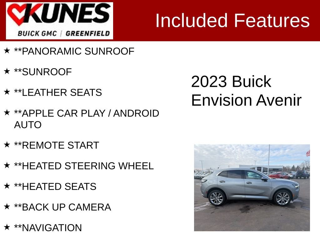 Used 2023 Buick Envision Avenir image 2