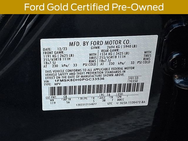 Used 2023 Ford Explorer XLT w/ Equipment Group 202A AWD/4WD image 29