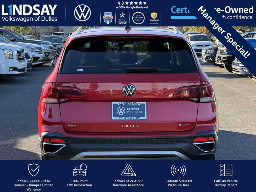 Certified 2022 Volkswagen Taos SEL image 6