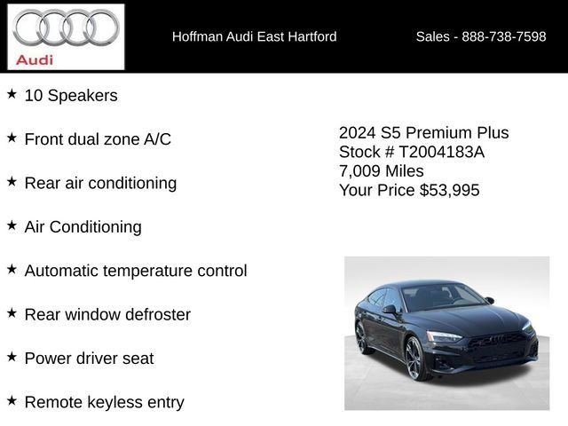 Used 2024 Audi S5 Premium Plus AWD/4WD image 12