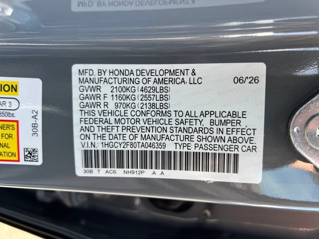 New 2026 Honda Accord Touring image 18