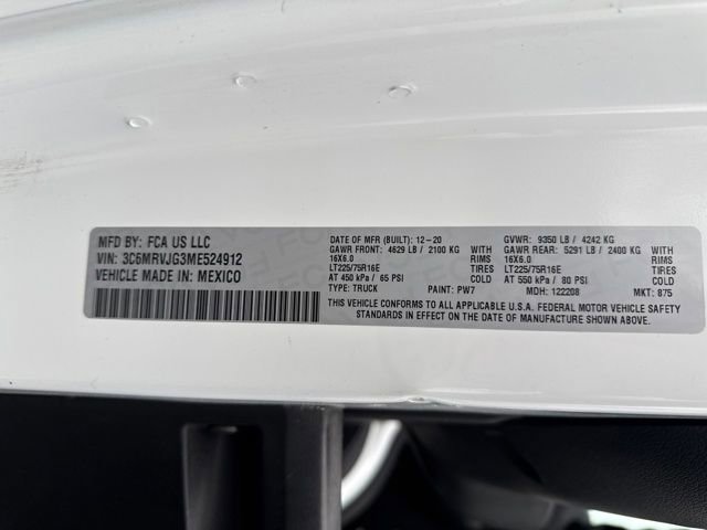 Used 2021 RAM ProMaster 3500 image 16