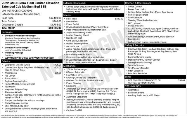 Certified 2022 GMC Sierra 1500 Elevation image 6