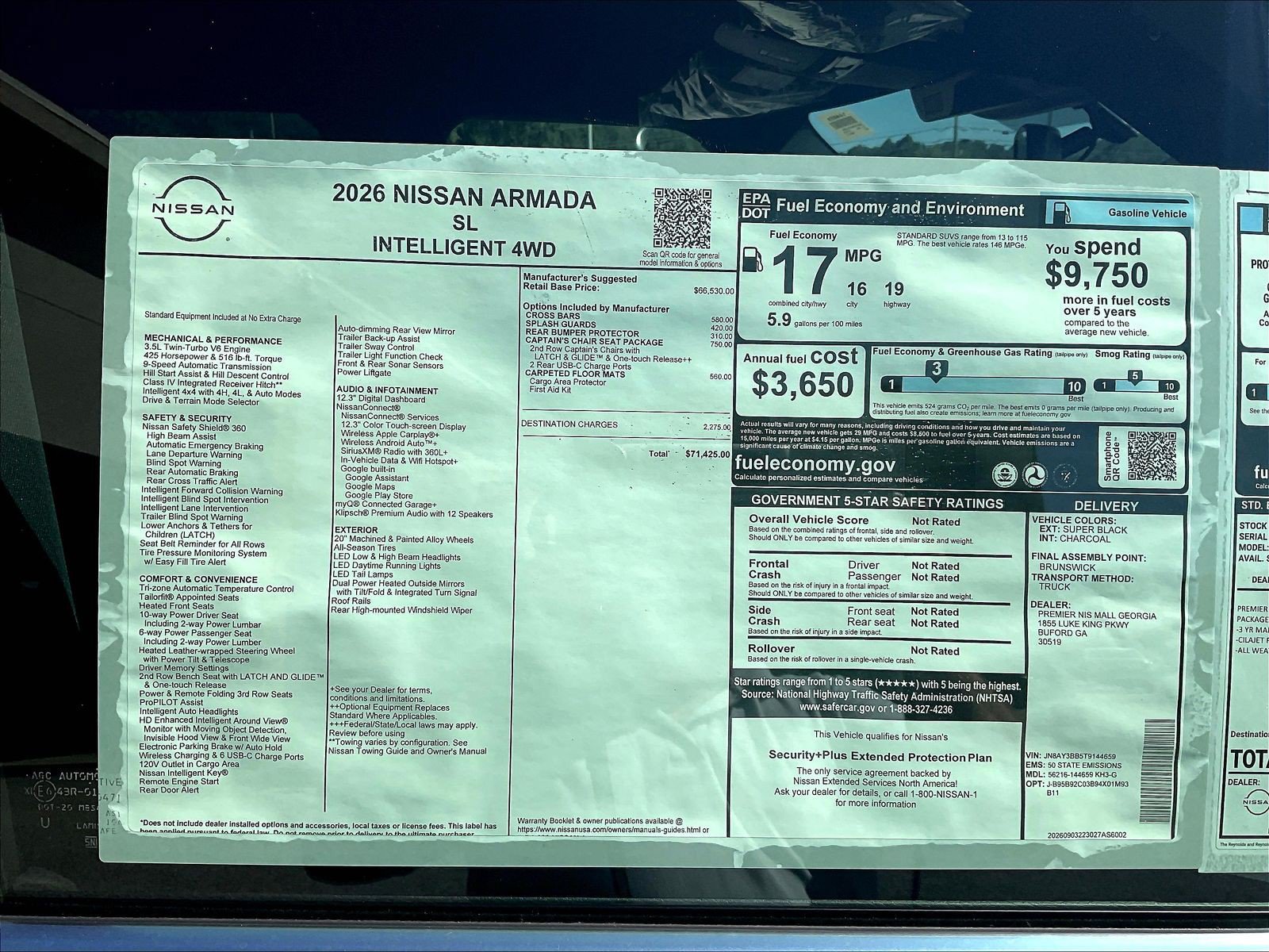 New 2026 Nissan Armada SL w/ Captain's Chari Seat Package AWD/4WD image 14