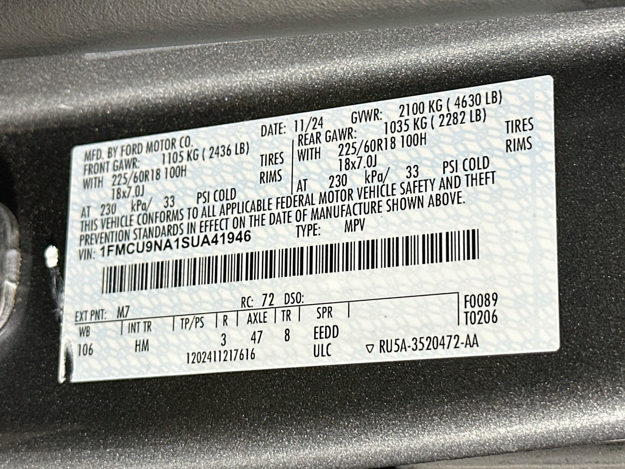 Used 2025 Ford Escape ST-Line Select AWD/4WD image 12