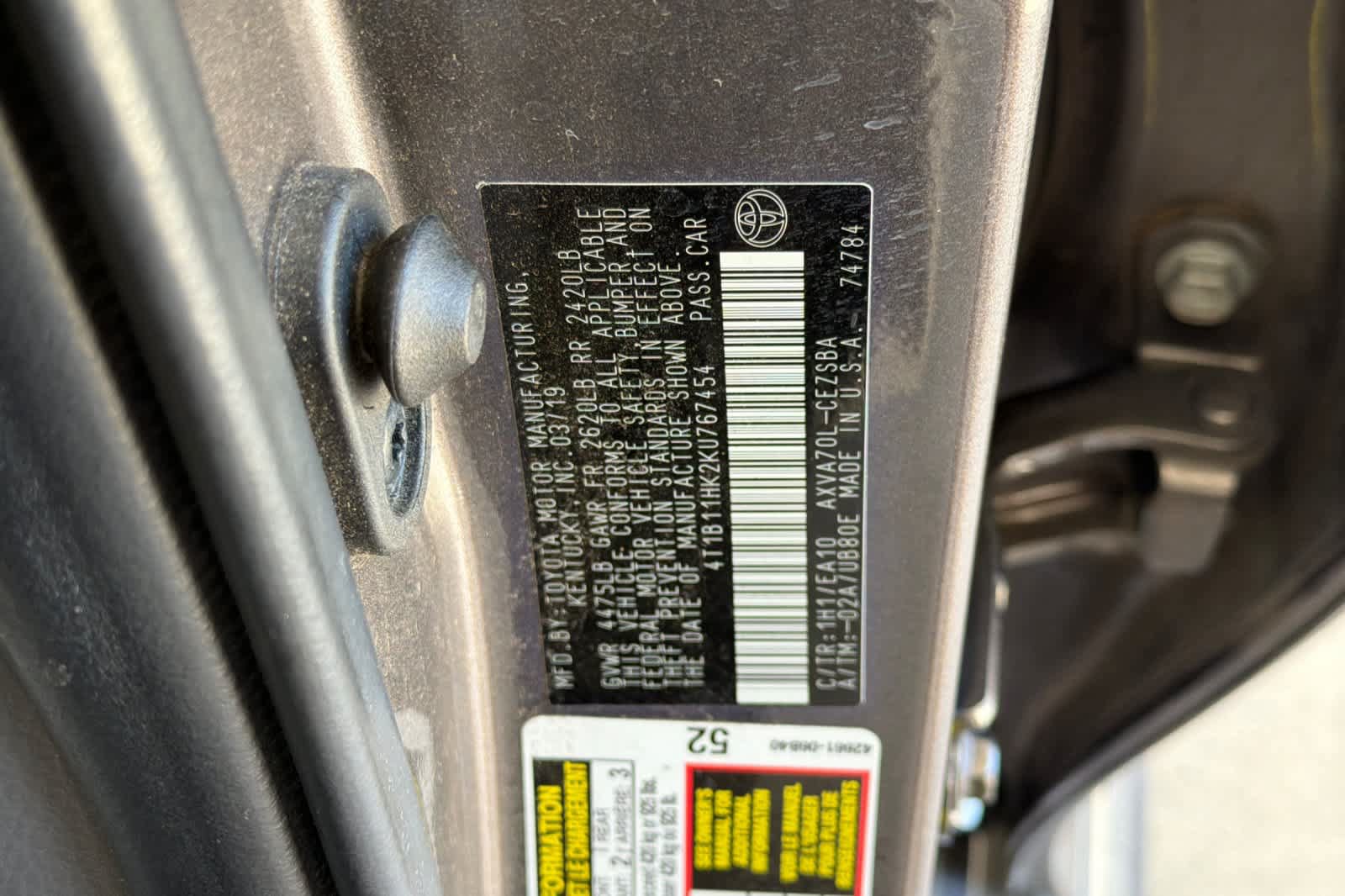 Used 2019 Toyota Camry SE FWD image 30