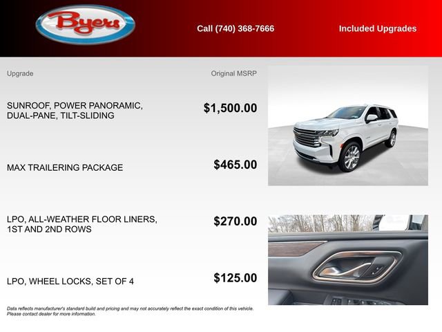 Used 2024 Chevrolet Tahoe High Country w/ Max Trailering Package image 5