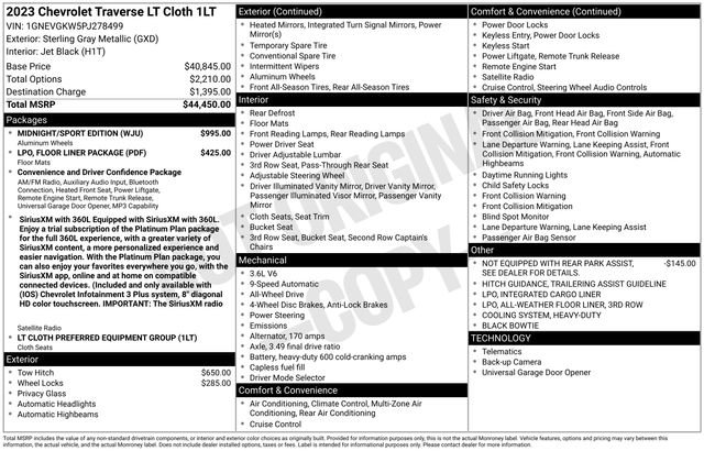 Used 2023 Chevrolet Traverse LT w/ Midnight/Sport Edition AWD/4WD video 2