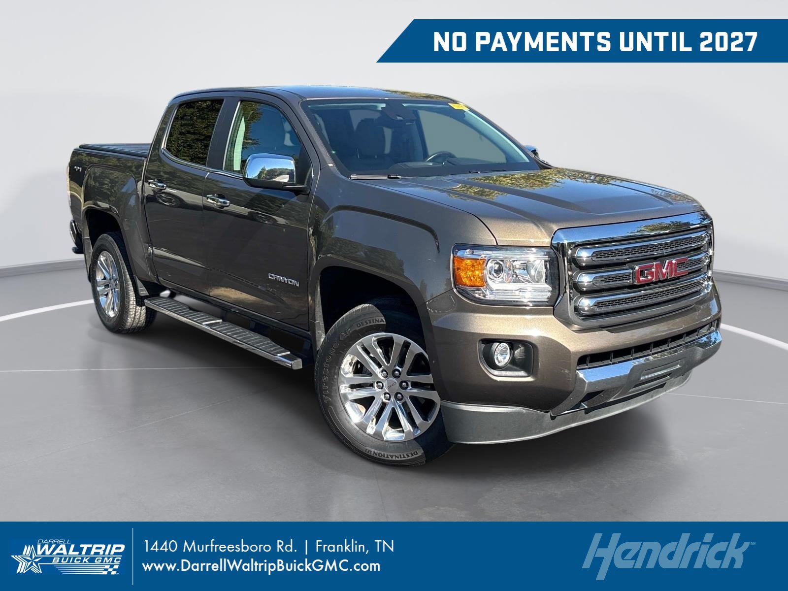 Used 2015 GMC Canyon SLT w/ Driver Alert Package AWD/4WD image 1