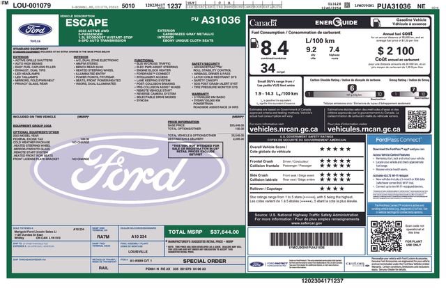 Used 2023 Ford Escape Active AWD/4WD image 23