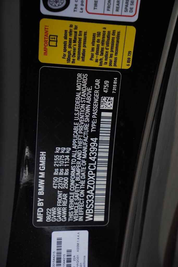 Used 2023 BMW M4 Competition w/ Executive Package RWD image 34