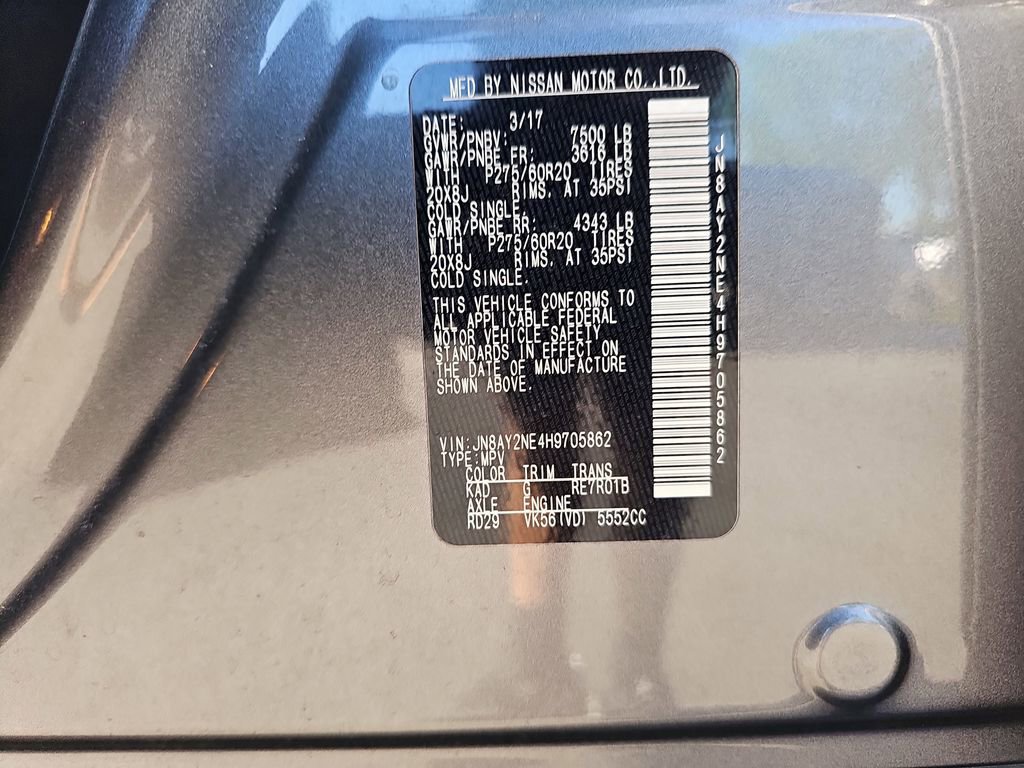 Used 2017 Nissan Armada Platinum w/ Captain Seat Package image 40