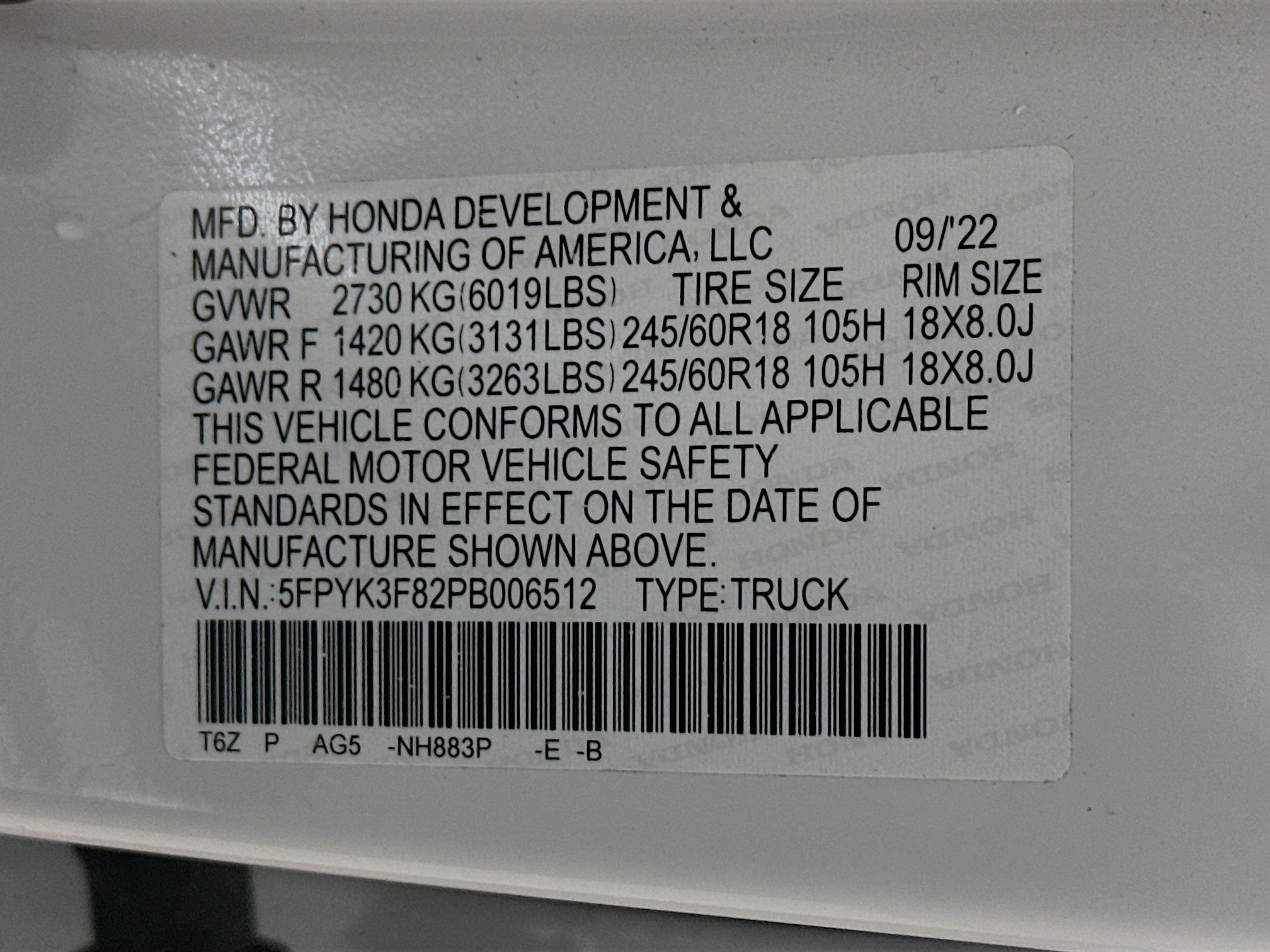 Certified 2023 Honda Ridgeline Black Edition image 31