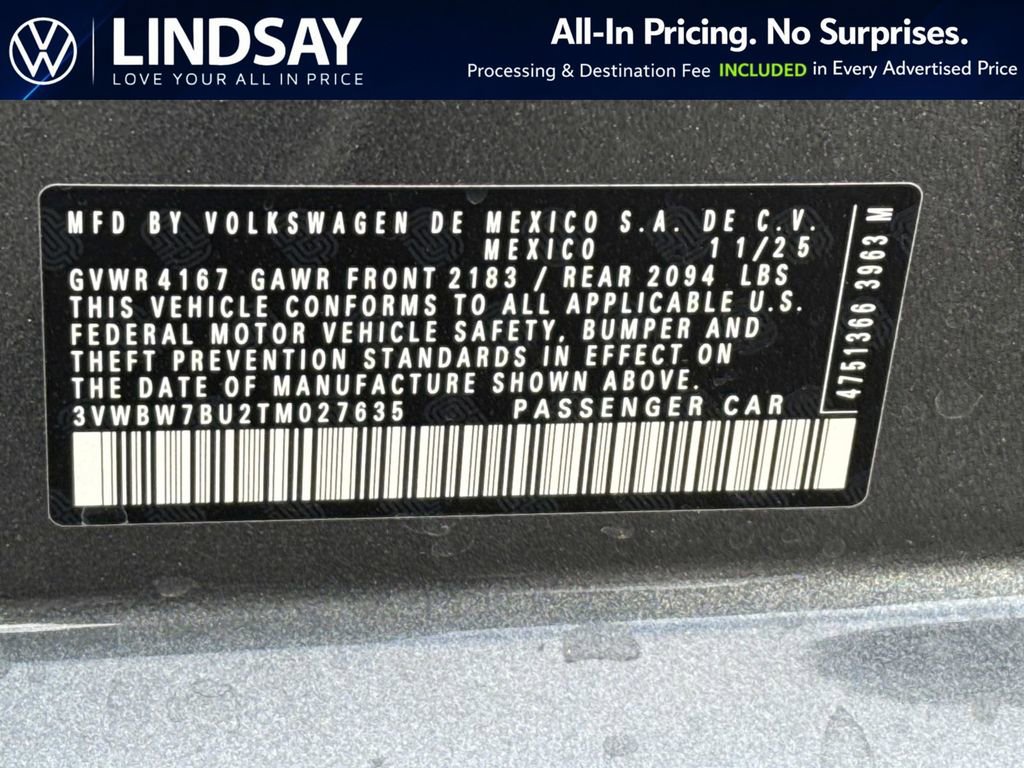 New 2026 Volkswagen Jetta Sport image 22