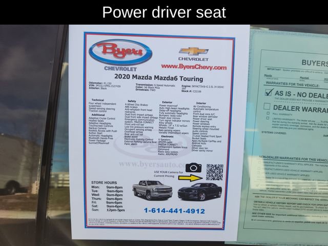 Used 2020 MAZDA MAZDA6 Touring image 13