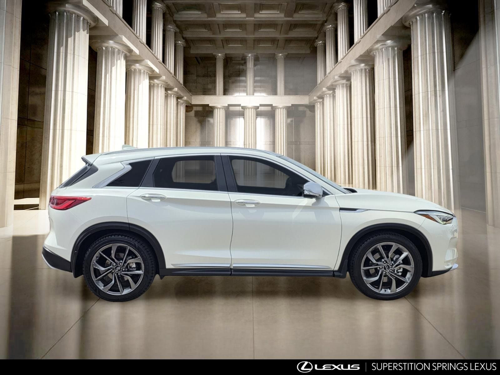 Used 2021 INFINITI QX50 Autograph w/ Premium White Leather Package FWD image 3