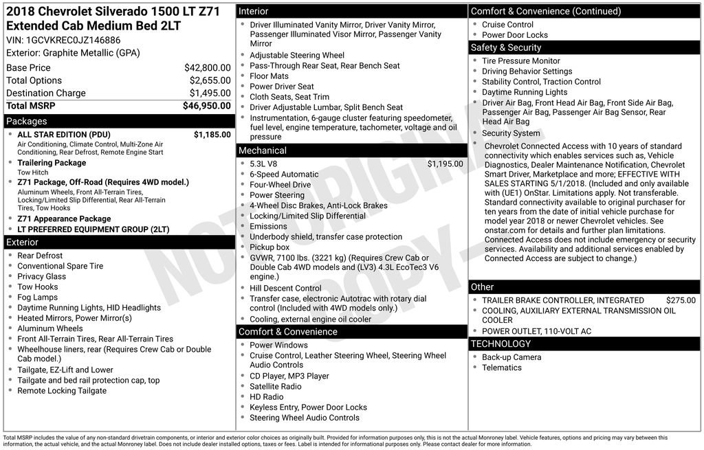 Used 2018 Chevrolet Silverado 1500 LT w/ All Star Edition image 17